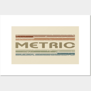 Metric Retro Lines Posters and Art